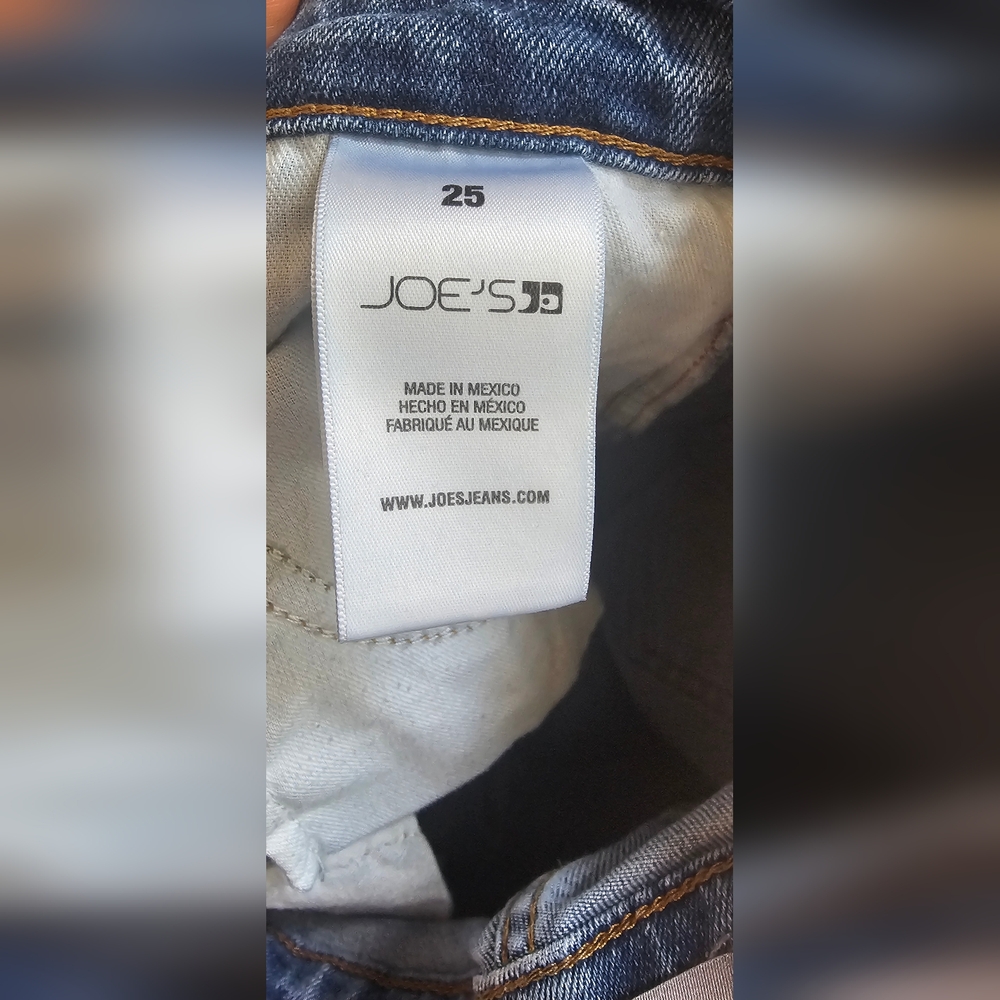 Joe's Jeans straight leg mid rise 29" long size 25 - Picture 6 of 6